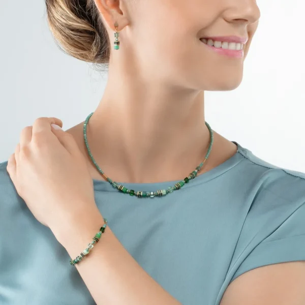 Bracelet Mini Cubes Green | COEUR DE LION Discount
