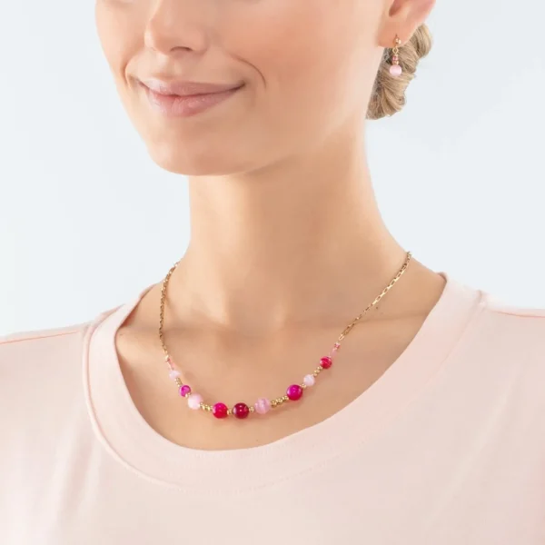 Candy Spheres Necklace Pink | COEUR DE LION Cheap