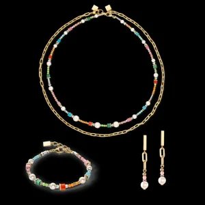 Classic Layer Necklace Gold Multicolour | COEUR DE LION Discount