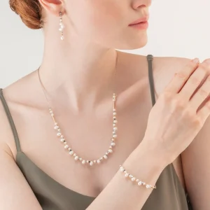 Dancing Freshwater Pearls Necklace Bicolor | COEUR DE LION Best Sale