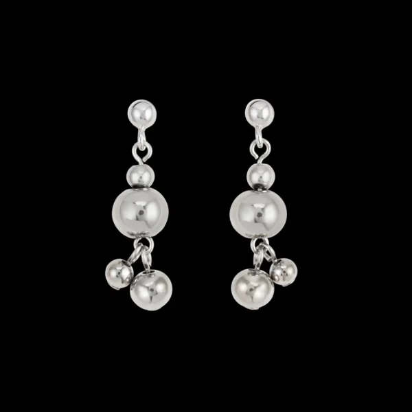 Earrings Balls Stainless Steel Silver | COEUR DE LION Clearance