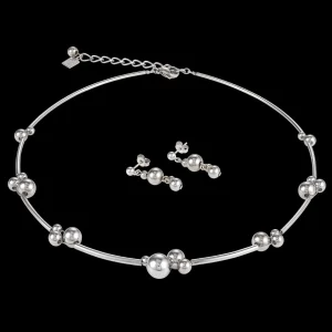 Earrings Balls Stainless Steel Silver | COEUR DE LION Clearance