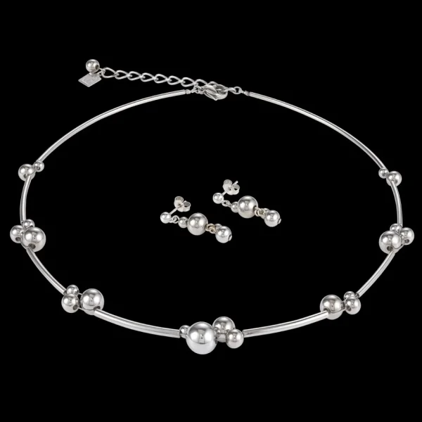 Earrings Balls Stainless Steel Silver | COEUR DE LION Clearance