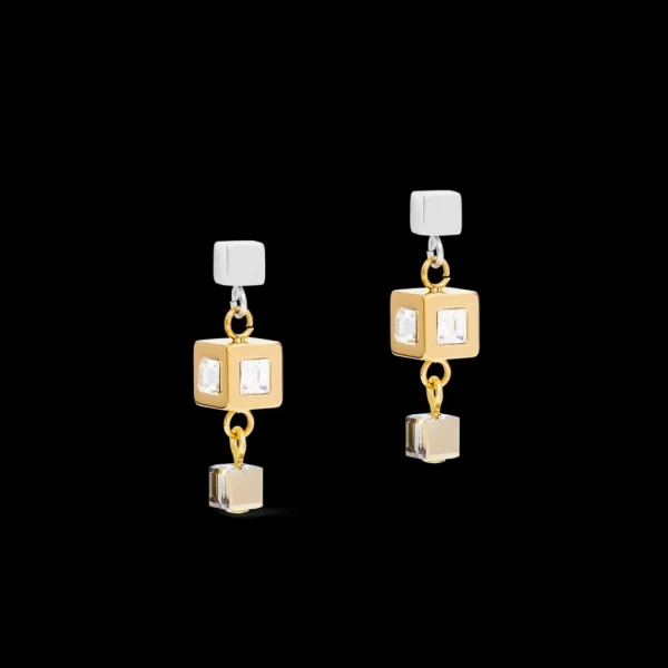 Earrings Geocube® Cluster Gold-Silver | COEUR DE LION Best Sale