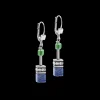Earrings Geocube® Crystals & Gemstones Blue-Green | COEUR DE LION Cheap