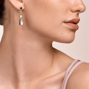 Earrings Geocube® Multitask Gold-Silver | COEUR DE LION Best