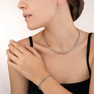Earrings Haematite & Rhinestone Crystal | COEUR DE LION Discount