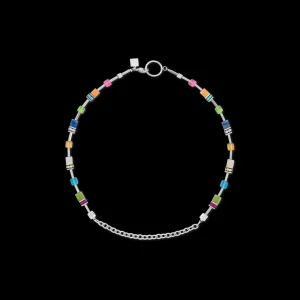 Geocube® Iconic Boho Necklace Silver-Multicolour | COEUR DE LION Clearance