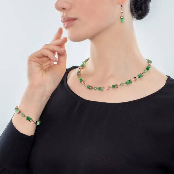 Geocube® Iconic Monochrome Bracelet Green | COEUR DE LION New
