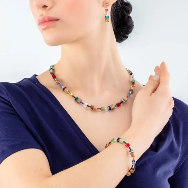 Geocube® Iconic Nature Bracelet Multicolour Brown | COEUR DE LION Cheap