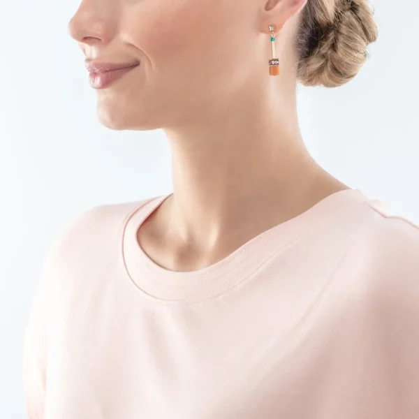 Geocube® Iconic Nature Chain Earrings Dopamine | COEUR DE LION Best Sale