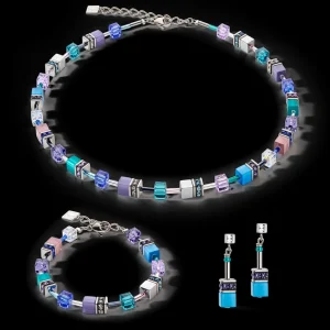 Geocube® Iconic Necklace Turquoise-Purple | COEUR DE LION Cheap