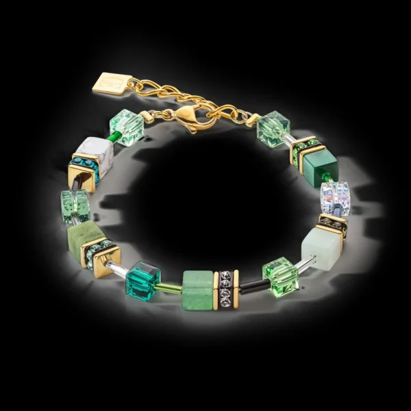 Geocube® Iconic Precious Bracelet Green | COEUR DE LION Fashion