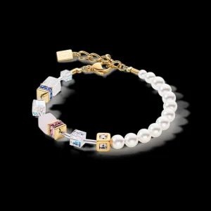 Geocube® Precious Fusion Pearls Bracelet Multicolour Pastel | COEUR DE LION New
