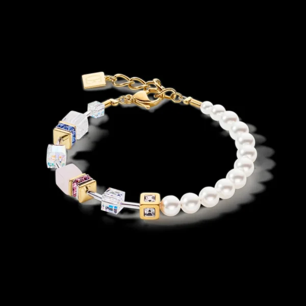 Geocube® Precious Fusion Pearls Bracelet Multicolour Pastel | COEUR DE LION New