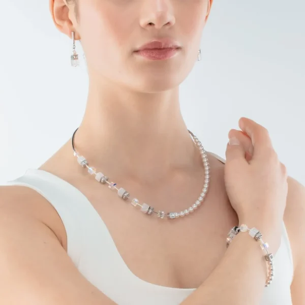 Geocube® Precious Fusion Pearls Bracelet White | COEUR DE LION Cheap