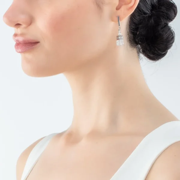 Geocube® Precious Fusion Pearls Earrings White | COEUR DE LION Outlet