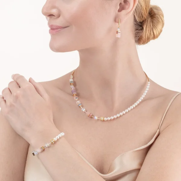 Geocube® Precious Fusion Pearls Necklace Multicolour Pastel | COEUR DE LION Store