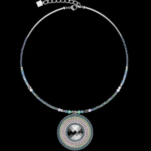 Necklace Amulet Statement Dark Green | COEUR DE LION Shop