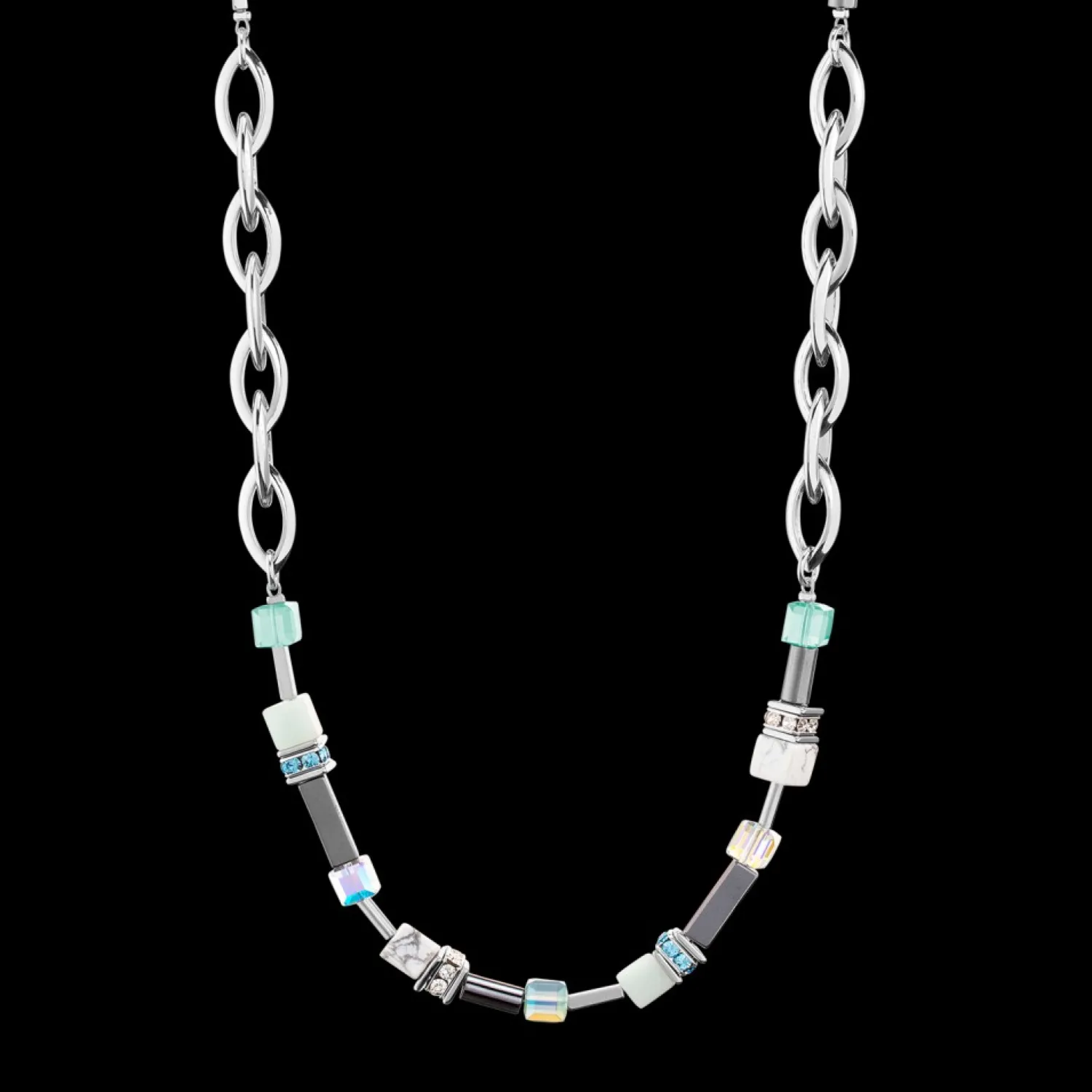 necklace_shapemix_multiwe_3.webp Necklace Shape-Mix Multiwear Mint Green | COEUR DE LION Outlet