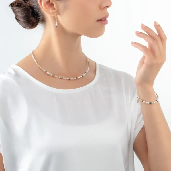 Princess Pearls Bracelet Grey-Crystal | COEUR DE LION Discount