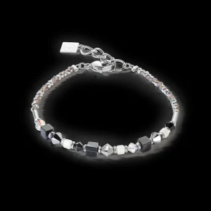 Princess Shape Mix Bracelet Black-White | COEUR DE LION Discount