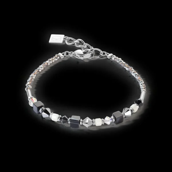 Princess Shape Mix Bracelet Black-White | COEUR DE LION Discount
