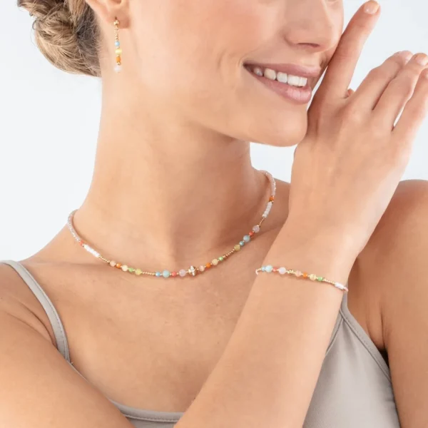 Princess Spheres Necklace Multicolour Pastel | COEUR DE LION Hot
