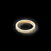 Ring Stainless Steel & Crystals Slim Gold Crystal | COEUR DE LION Cheap