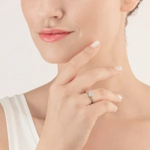 Sparkling Dots Ring Silver Crystal | COEUR DE LION Cheap