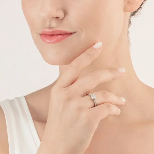 Sparkling Dots Ring Silver Crystal | COEUR DE LION Cheap