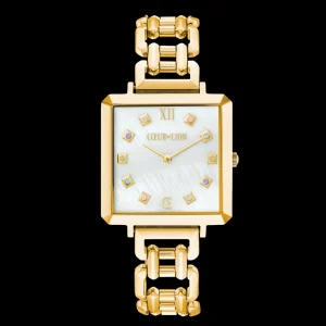 Watch Iconic Cube Golden Moments Statement Gold | COEUR DE LION Discount