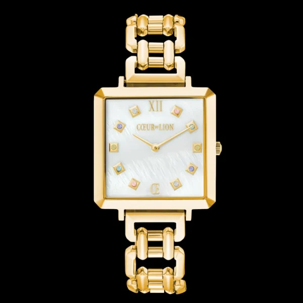 Watch Iconic Cube Golden Moments Statement Gold | COEUR DE LION Discount
