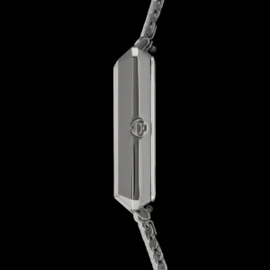 Watch Iconic Square Anthracite Mother-Of-Pearl Milanese Stainless Steel Anthracite | COEUR DE LION Online