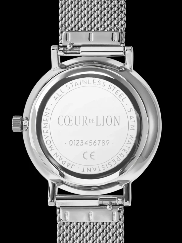 Watch Round Mother-Of-Pearl Milanaise Stainless Steel Silver | COEUR DE LION Outlet