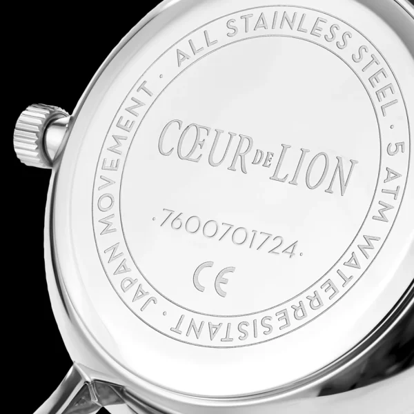 Watch Round Silver Sunray Milanese Stainless Steel | COEUR DE LION Shop