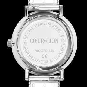 Watch Round Silver Sunray Milanese Stainless Steel | COEUR DE LION Shop