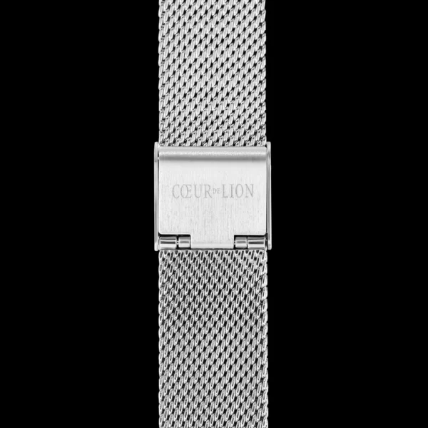 Watch Round Silver Sunray Milanese Stainless Steel | COEUR DE LION Shop