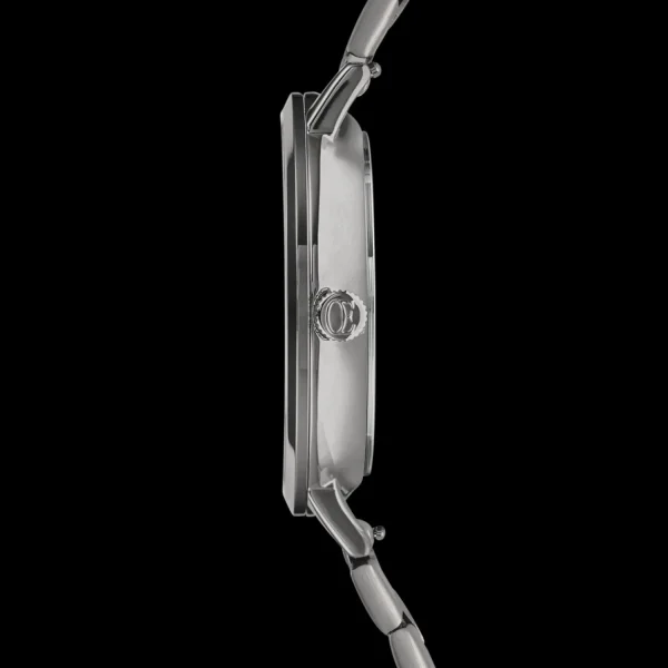 Watch Round Statement Unisex Anthracite Sunray Stainless Steel Light Gun Metal | COEUR DE LION Store